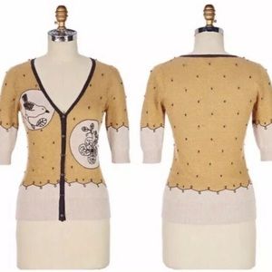 Knitted & Knotted embroidered cardigan for Anthropologie.